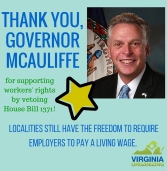 Thank you, Governor McAuliffe