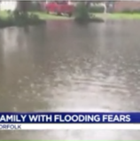 Norfolk family says when it rains, it floods to the point they can’t leave the house