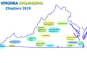Map of Virginia Organizing’s Chapters 2019