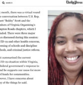 Op-ed on COVID, Schools, and Police from Cher Denton of Hampton