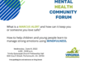 Portsmouth Mental Health Forum June 8