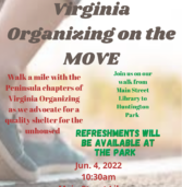 Virginia Organizing on the Move Registration