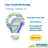 July CLASS: Energy Justice 101