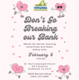 Don’t Go Breaking our Bank – Virginia Organizing Rally in Richmond